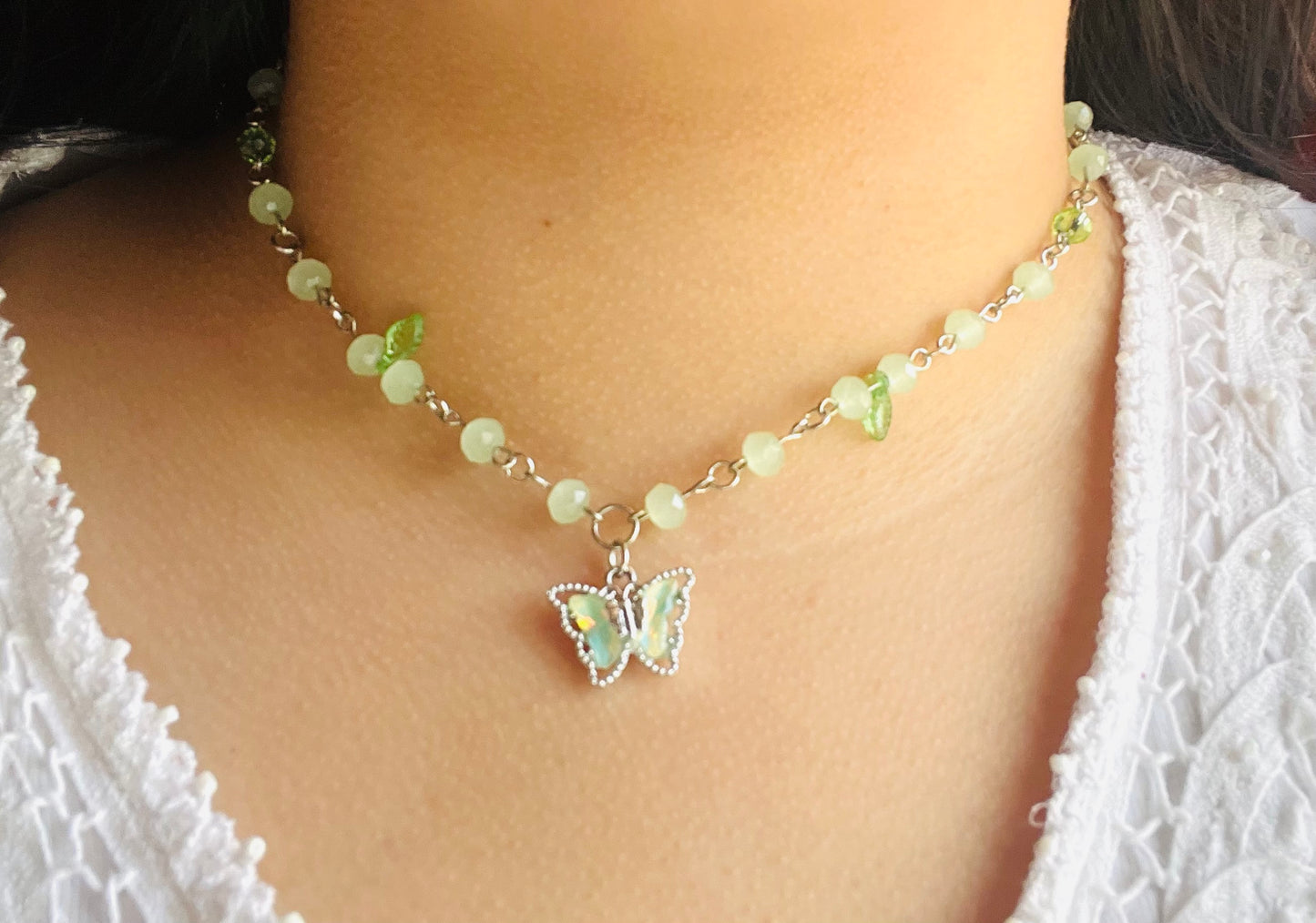 Soft Pixie butterfly necklace