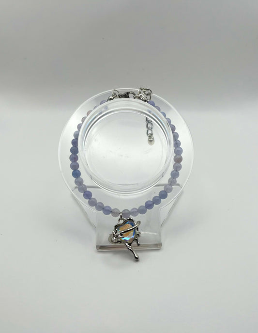 Blue heart bracelet