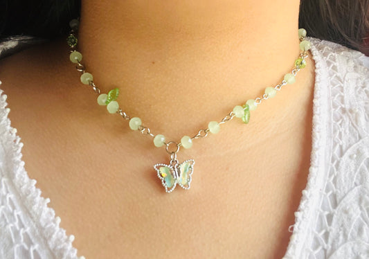 Soft Pixie butterfly necklace